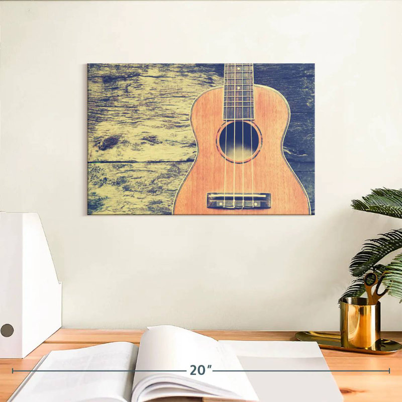 Abarca Vintage Ukulele, 8" H x 12" W