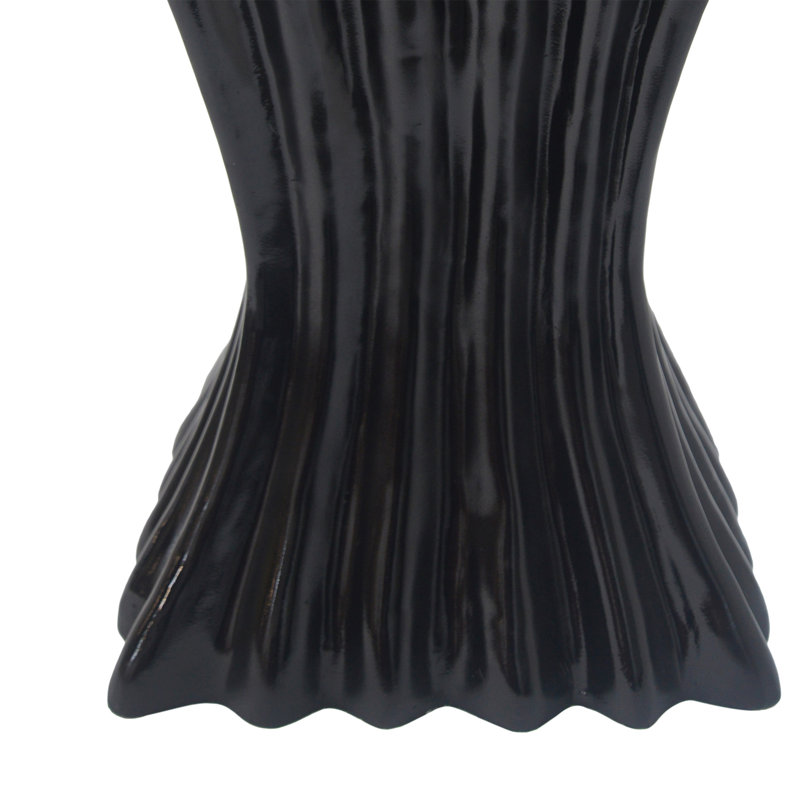 Table d'appoint Mgo Archaistic Wavy, Black