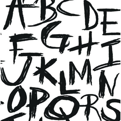 Letters Wallpaper Roll by Jamie Graney