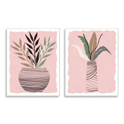 Vase excentrique à feuilles de fougère tropicale Daniela Santiago