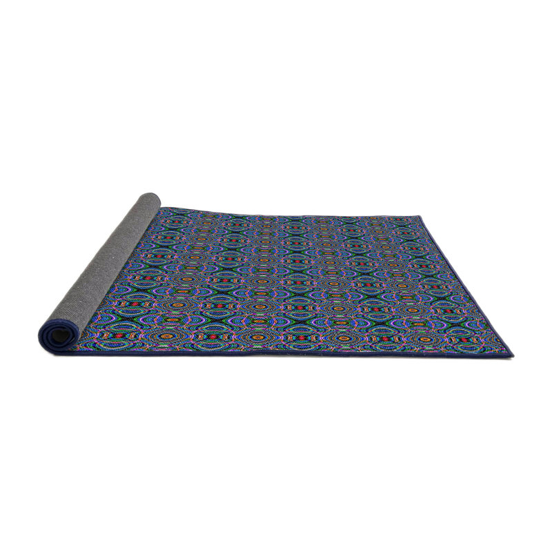 Tapis décoratif géométrique Peterkin, Carré 4 pi