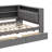 Wood Full Size Platform Bed With Storage Units, Drawers, Charging Port, LED Light, Desk-1905274587