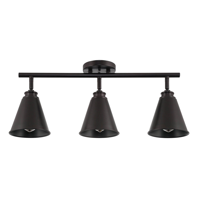 Kira Home Ellis 27'' 3 -Light Fixed Track Lighting Track Kit with Dimmable  and Adjustable Head
