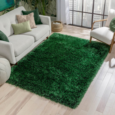 Kuki Solid Colour Shag Area Rug