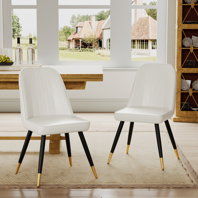Saunderstown 18'' H Upholstered Side Chair, White