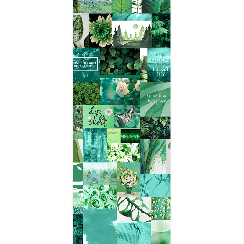 Papier peint Inspirational Green, L 120 po x l 48 po
