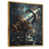 Toile avec cadre flottant or