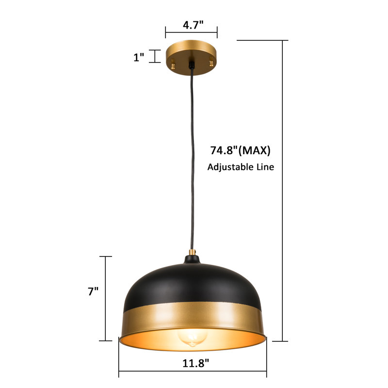 Mcneal 1 - Light Matte Black Single Pendant