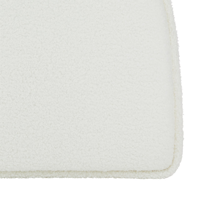 Klear Vu The Gripper Non Slip Chair Cushions, Soft & Comfortable Seat Pads, for Kitchen, Dining or Office, Fleece White, Set of 6