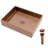 19"X15" Bathroom Sink In Rose Gold Stainless Steel - Low Maintenance Required With Advanced Water Drainage System