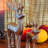 2 Piece Rustic Reindeer Figurines, 8.25 Inches