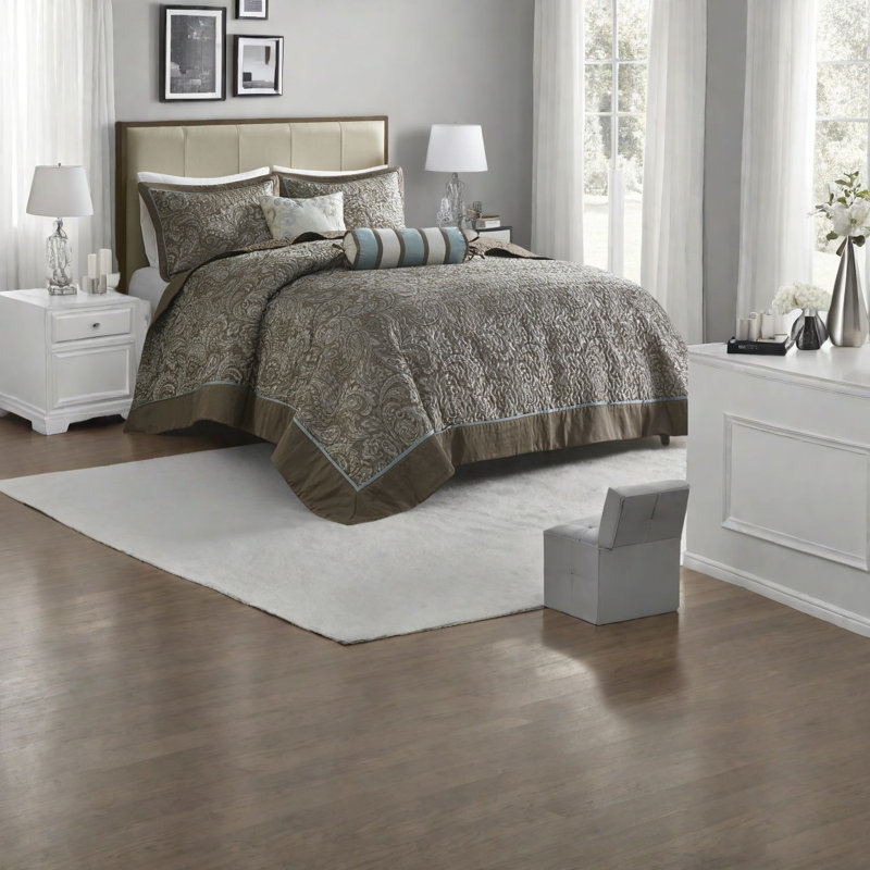 Ensembles de literie en jacquard de luxe, mélange de coton, confort, élégance traditionnelle pour la maison