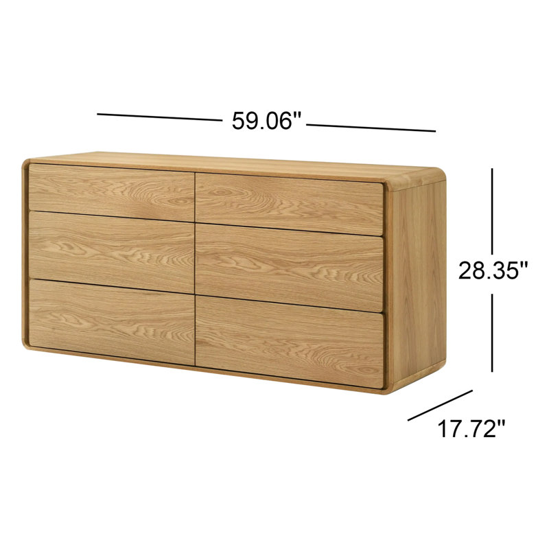 Berkeley 59.06'' W 6 - Drawer Dresser