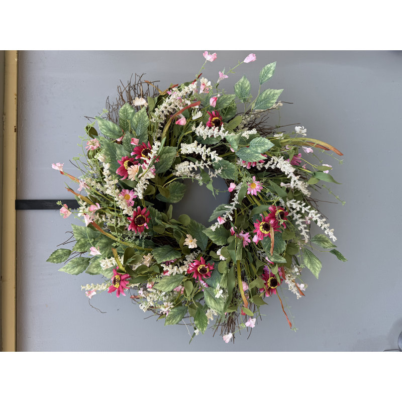 Couronne de porte artificielle 24 po