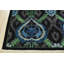 Tapis gris / bleu en laine noué à la main de conception unique 8 pi 1 po x 9 pi 8 po Gabrielly
