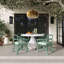 Chaise en rotin vert-2021978289