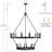 Margee 20 - Light Dimmable Wagon Wheel Chandelier