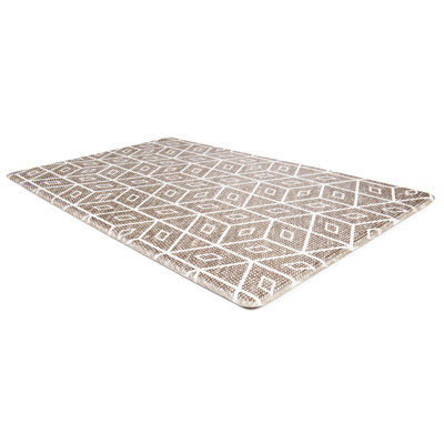 Kiyler Geometric Synthetic Water Resistant Anti-Fatigue Non-Skid Kitchen Mat