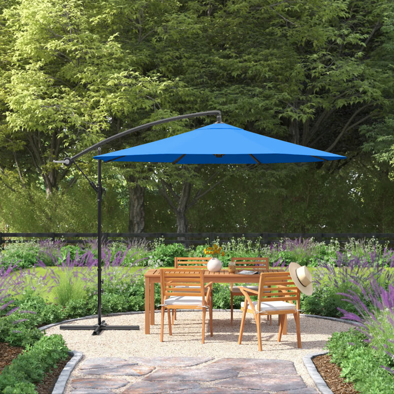 Parasol de jardin Pure Garden, Bleu éclatant