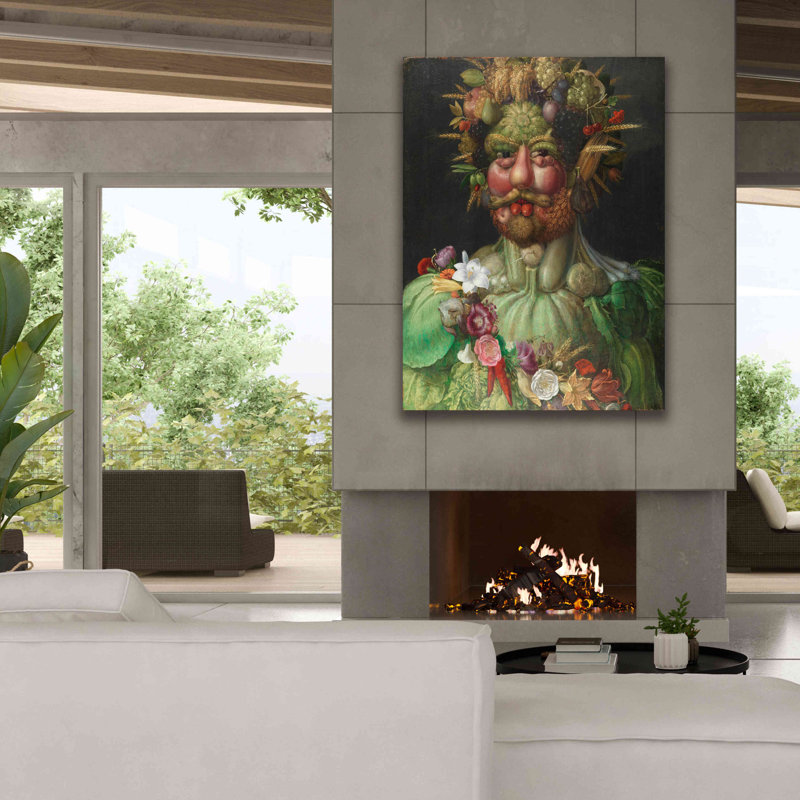 'Vertumnus' by Guiseppe Arcimboldo, Canvas Wall Art, 54" H x 40" W x 1.5" D