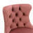 Swivel Velvet Barstools Adjusatble Seat Height From 25-33 Inch, Modern Upholstered Chrome Base Bar Stools With Backs Comfortable Tufted For Home Pub And Kitchen Island, Pink,Set Of 2,1712PK-145477660