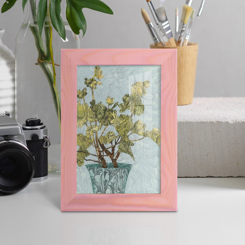 Conservatoire Collage I (FWH), impression sur papier, L 4 po x H 6 po x P 1 po, Rose
