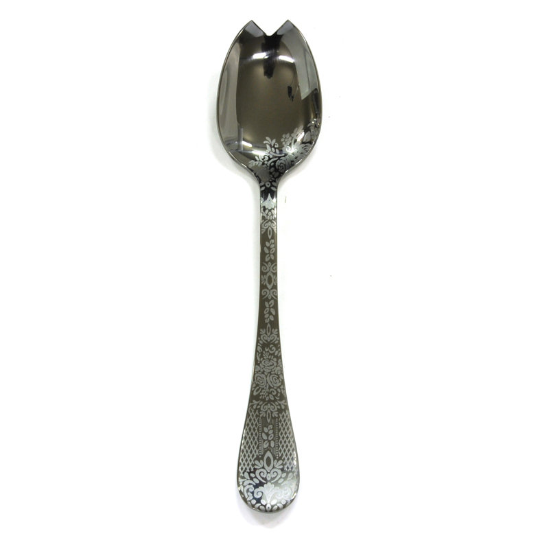 Casablanca Stainless Steel Salad Servers, Oro-nero