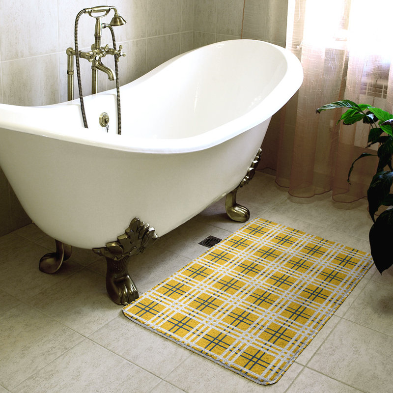Tapis pour salle de bain Philadelphia, l 21 po x L 34 po, Blue