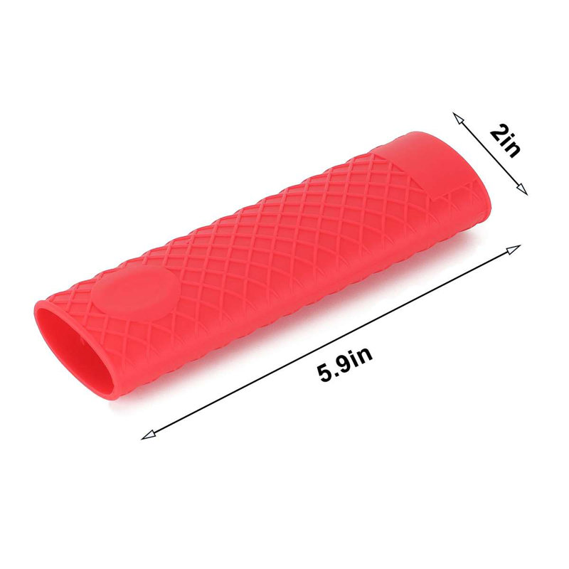 Gustave Silicone Handle Holder Set, Black/Red