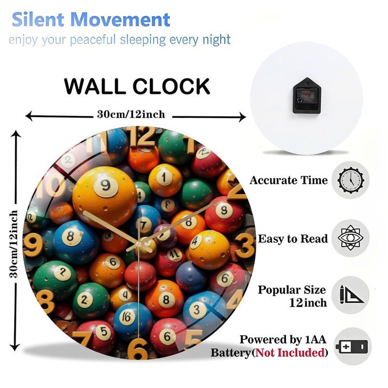 Horloge murale 12 po