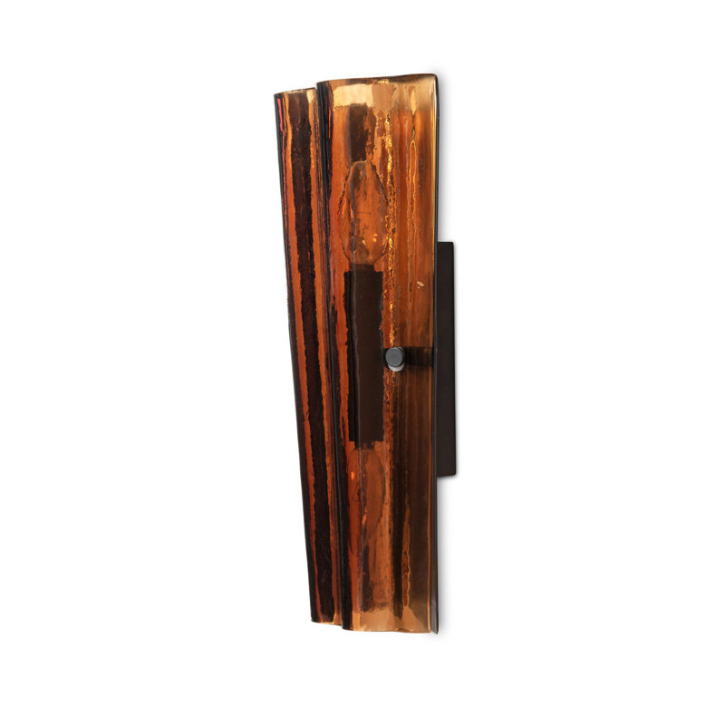 Thea Sconce-Amber Glass, Amber Glass
