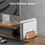 Support vertical pour ordinateur portable, support pour ordinateur portable vertical en bois à deux fentes pour bureau, station d'accueil réglable pour Macbook Pro et autres ordinateurs portables