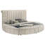 Lit de rangement rond rembourré Yewle-654603364