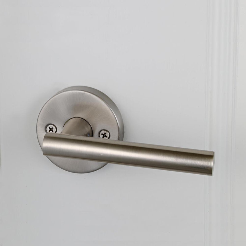 Poignée de porte réversible Arlandis Passage, Nickel satiné