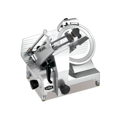 KWS MS-12HP Premium 450W Electric Meat Slicer 12-Inch Stainless Blade With Commercial Grade Carriage, Frozen Meat/ Cheese/ Food Slicer Low Noises [ ETL, NSF Certified ]