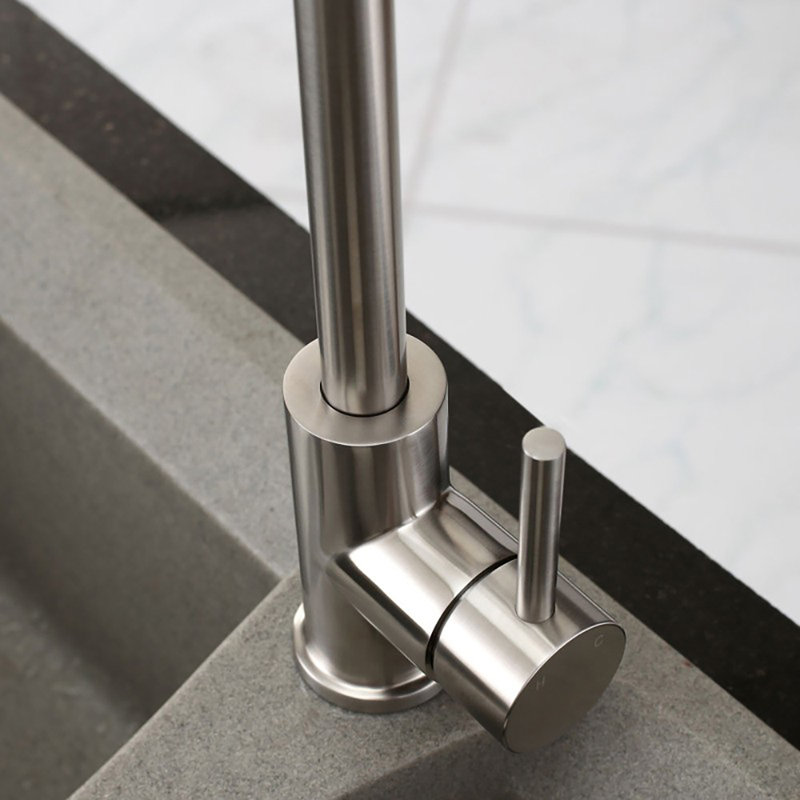 RAEN Cosmos Kitchen Faucet, Brushed Stainless Steel