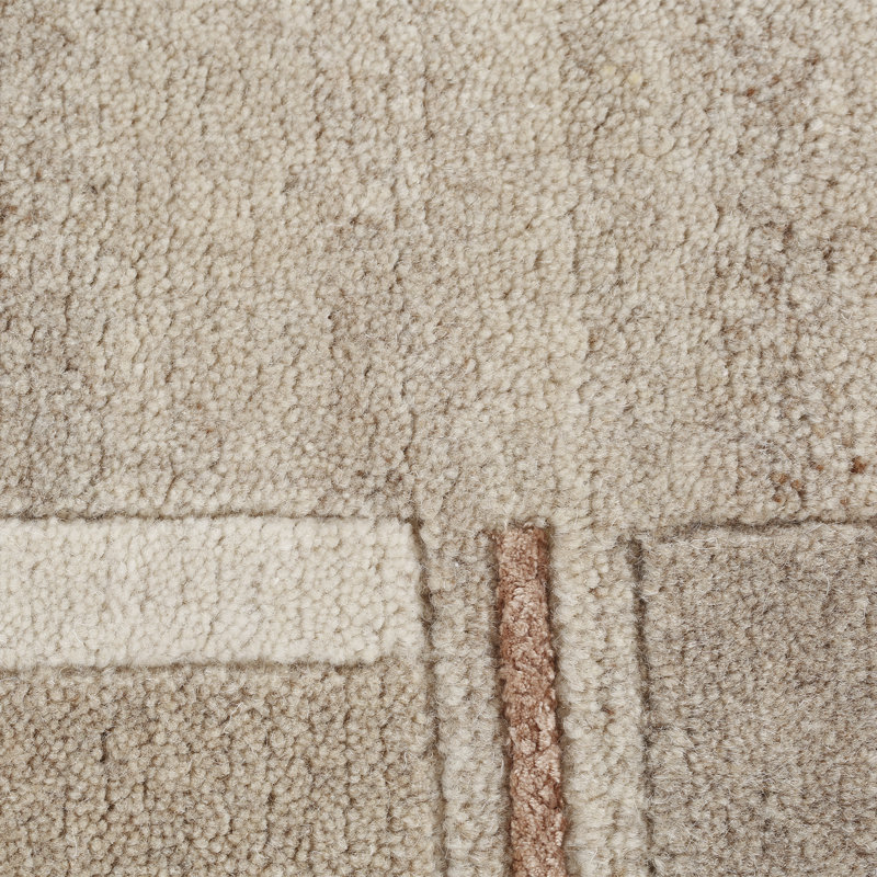 Wool Hand Knotted Area Rug, Rectangular 70 x 140 cm