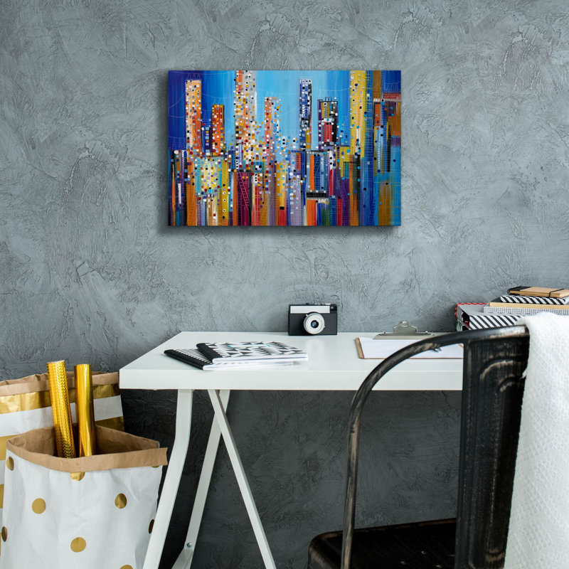 «Urban Core on Canvas» par Ekaterina Ermilkina, reproduction, H 12 po x l 18 po x P 0,75 po
