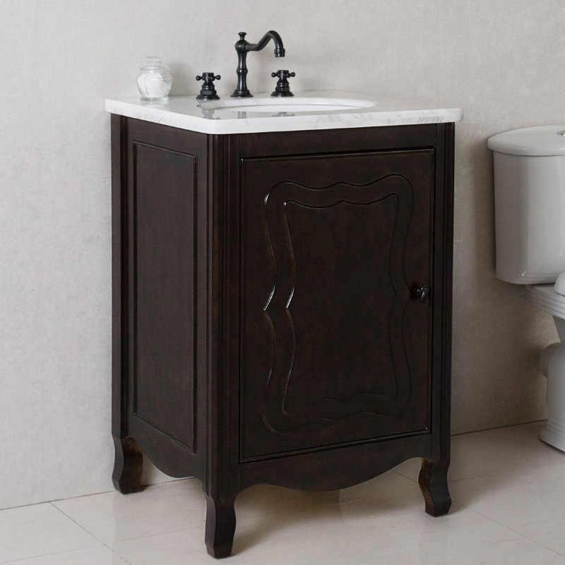 Ensemble de meuble-lavabo simple 24 po Lounsbury, Blanc