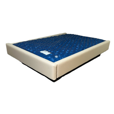 Double Thickness Foam 3-Piece COVERALL 9.75-In Front Padded Waterbed Rail Cap Microsuede Fabric