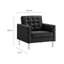 Ensemble de canapé et fauteuil capitonné Loft-1799387549