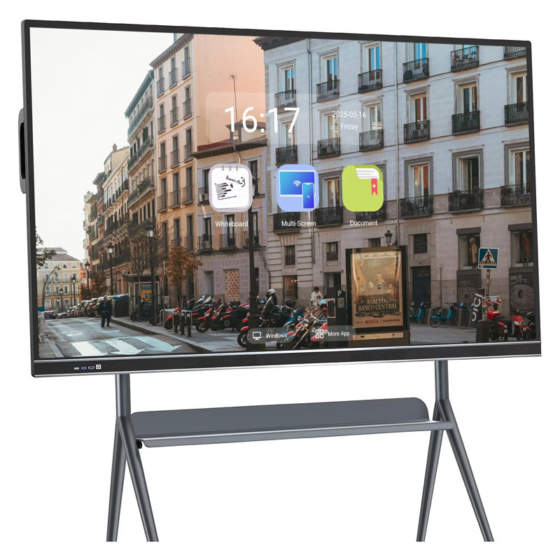 Tableau blanc numérique à écran tactile JYXCN Smart Board 86 ", 2160p pour les présentations et la formation (avec fixation murale incluse)