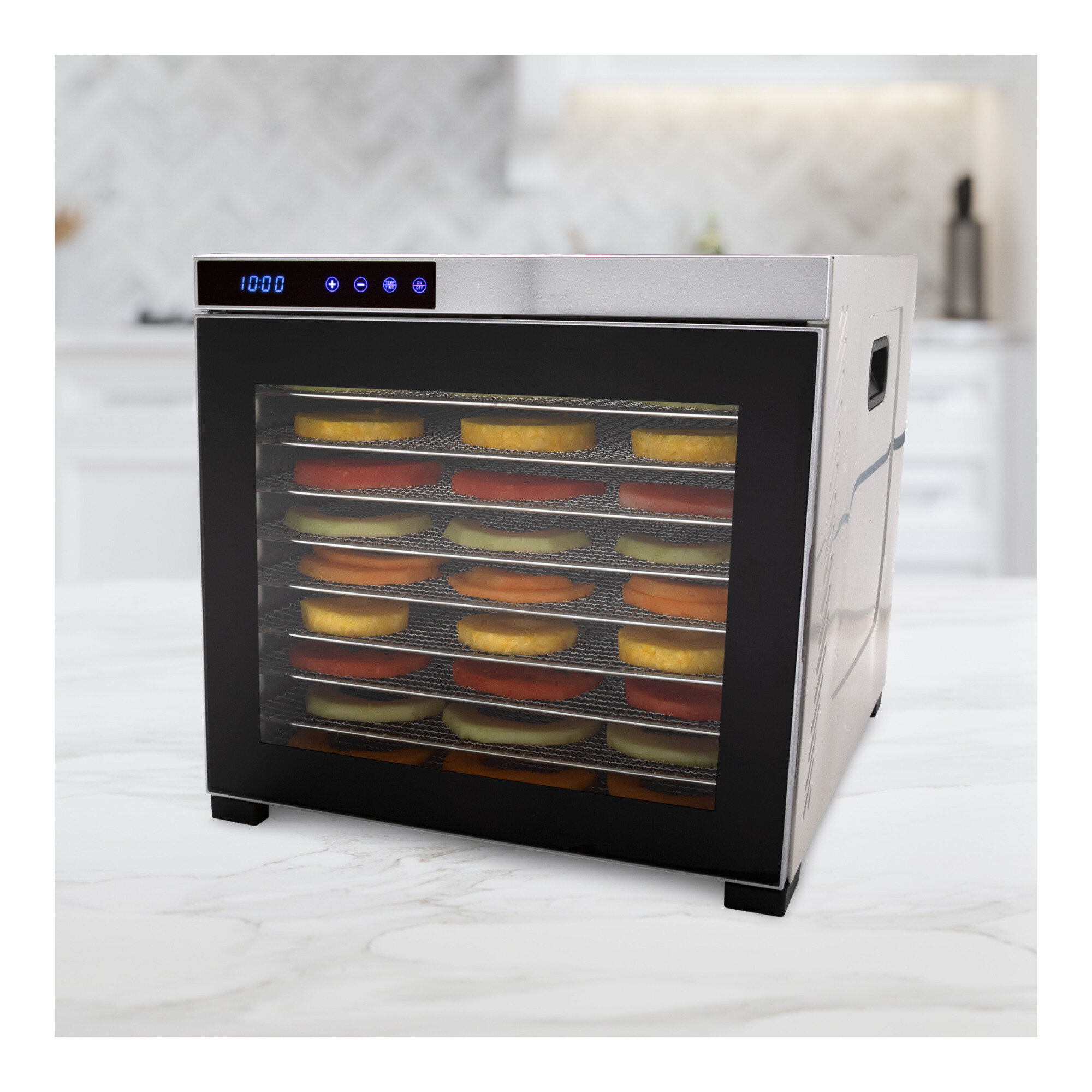 Ivation 10 Tray Premium Stainless Steel Electric Food Dehydrator