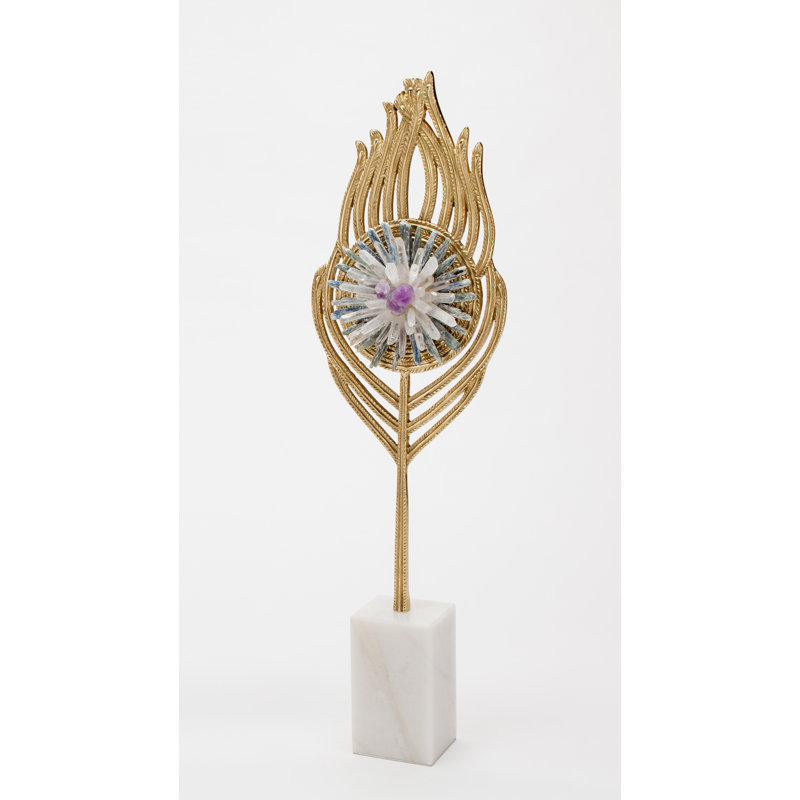Stone Decorative Object, 27.5" H x 8" W x 3" D