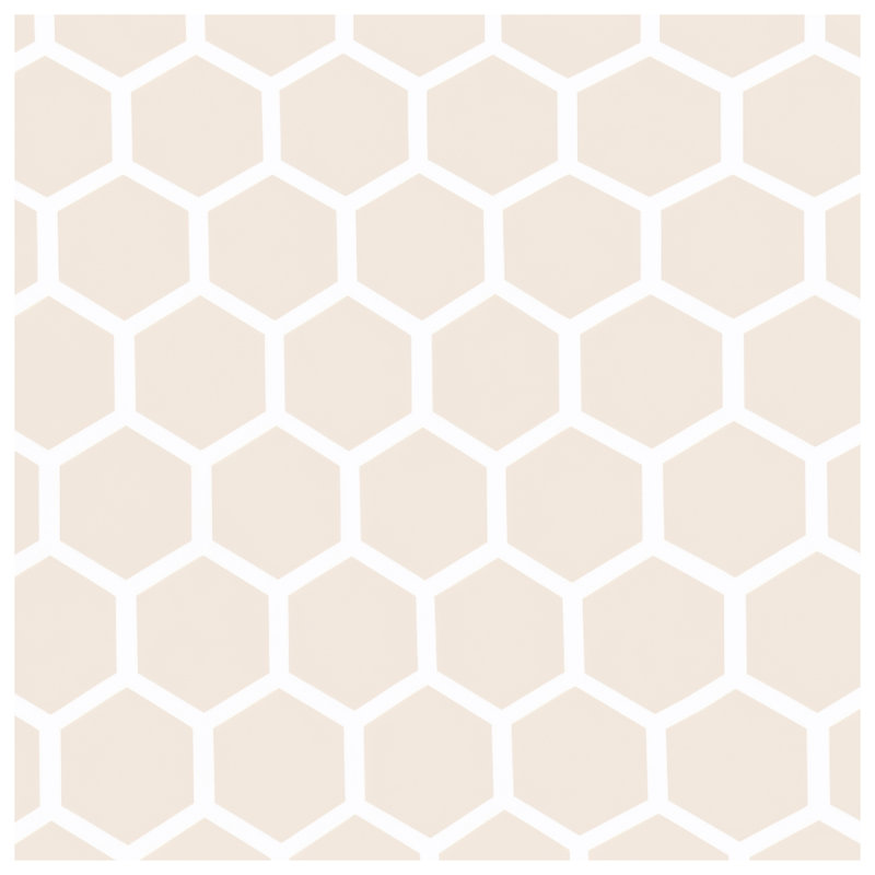 Beige Hexagon Pattern Comforter, Twin Extra Long
