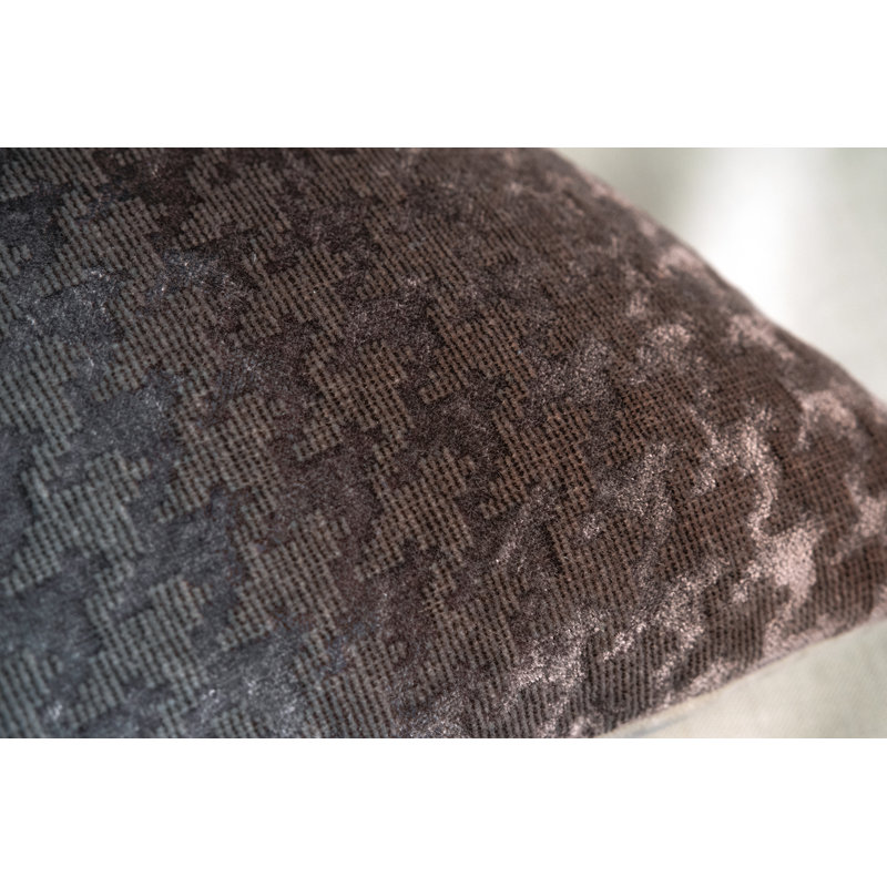 Houndstooth Square Woven Jacquard Pillow, Agave, 26"H x 26"W