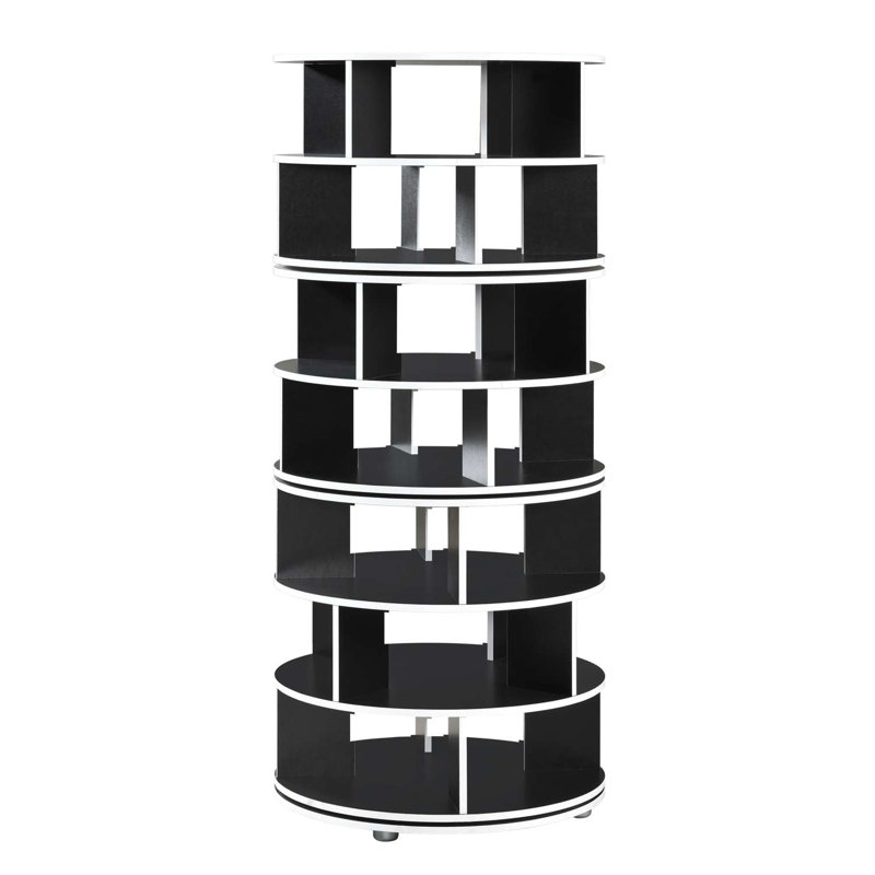 7-Tier Rotating Shoe Rack, 360° Revolving Lazy Susan Spinning Shoe Rack Tower Storage Organizer for Closet Entryway Bedroom Hallway