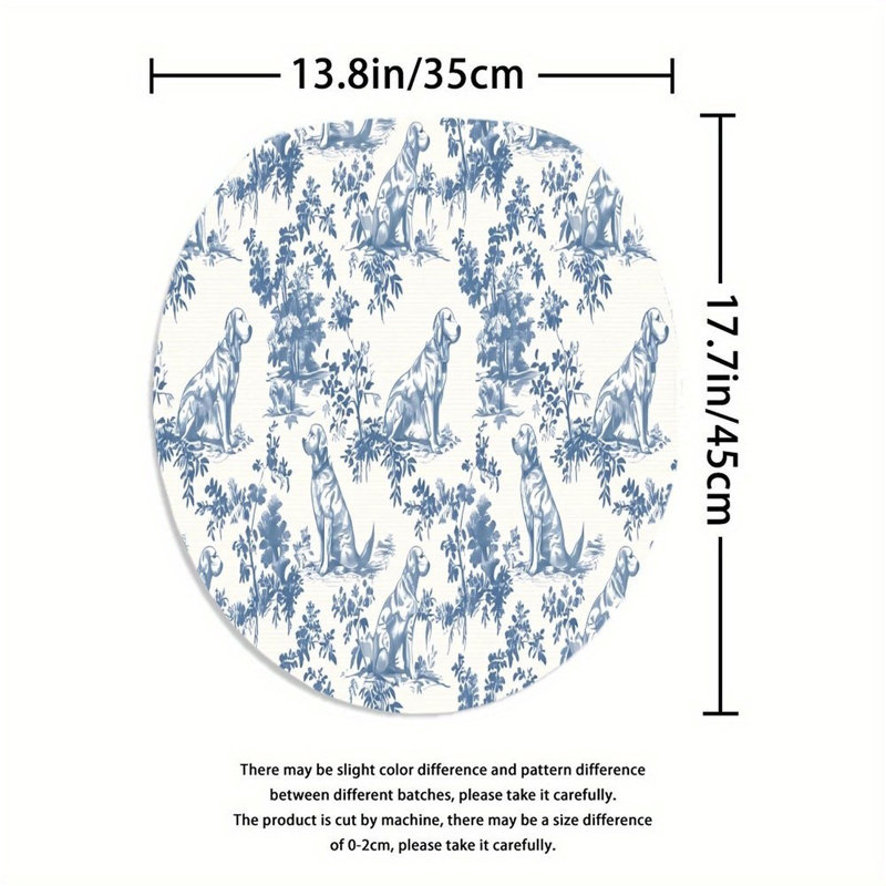 Ensemble de 3 tapis de douche Blue Dog Toile