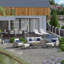 Ensemble de patio 18 pièces en rotin avec coussins Sunbrella-70402859-70488600