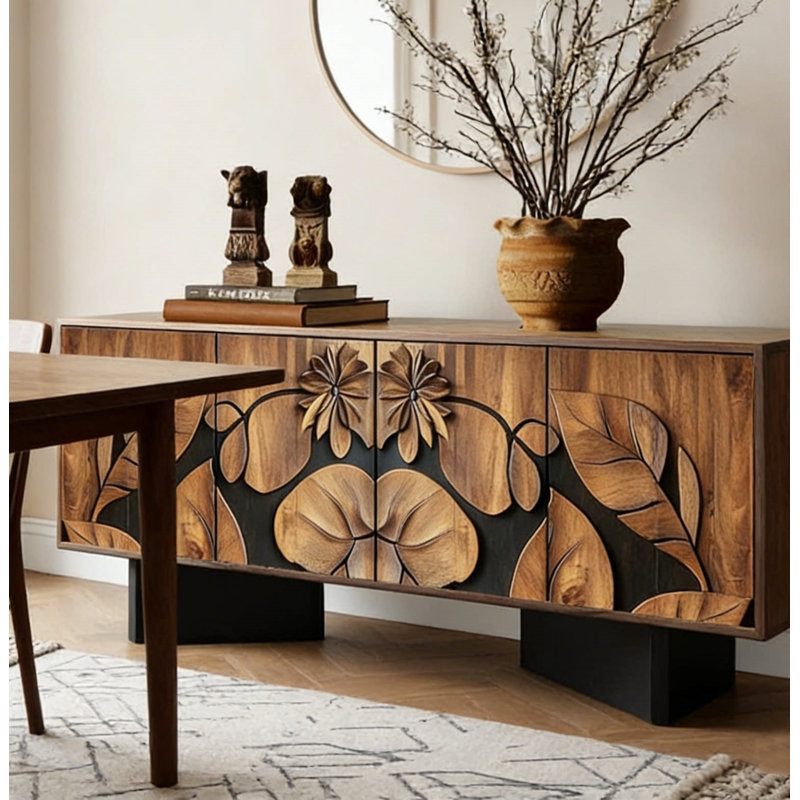 Buffet haut de gamme pour la maison, H 32,68 po x l 62,99 po x P 15,75 po
